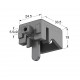 LEVERLOCK CURTAIN RAIL BRACKET / GRAY / SMALL